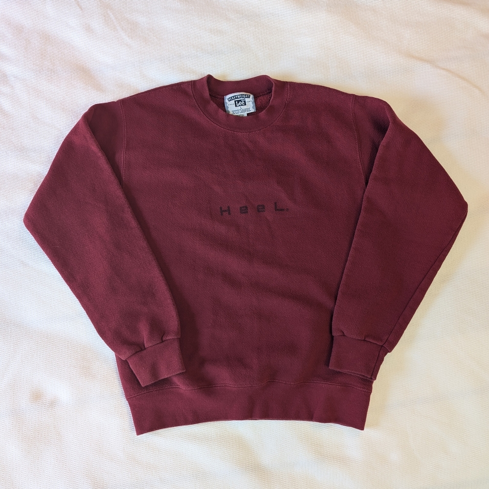 Lee Men's Maroon Crewneck Sweater
